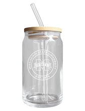 Load image into Gallery viewer, Mississippi State Bulldogs NCAA 12 oz can-shaped glass, featuring a refined design ideal for showcasing team pride and enjoying beverages on game days, mother&#39;s day gift, father&#39;s day gift, alumni gift, graduation gift, admission gift.
