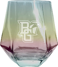 Load image into Gallery viewer, Bowling Green Falcons Tigers Etched Diamond Cut 10 oz Stemless Wine Glass - NCAA Licensed
