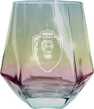 Load image into Gallery viewer, Old Dominion Monarchs Tigers Etched Diamond Cut 10 oz Stemless Wine Glass - NCAA Licensed
