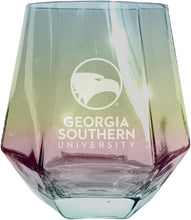 Load image into Gallery viewer, Georgia Southern Eagles Tigers Etched Diamond Cut 10 oz Stemless Wine Glass - NCAA Licensed
