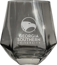 Load image into Gallery viewer, Georgia Southern Eagles Tigers Etched Diamond Cut 10 oz Stemless Wine Glass - NCAA Licensed
