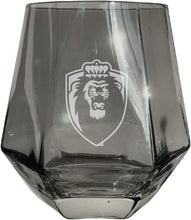 Load image into Gallery viewer, Old Dominion Monarchs Tigers Etched Diamond Cut 10 oz Stemless Wine Glass - NCAA Licensed
