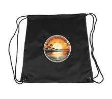 Load image into Gallery viewer, Biloxi Mississippi Design A Souvenir Cinch Bag with Drawstring Backpack Black Black
