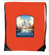 Load image into Gallery viewer, Indianapolis Indiana Design A Souvenir Cinch Bag with Drawstring Backpack
