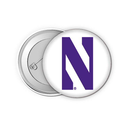 Northwestern University Wildcats Small 1-Inch Button Pin 4 Pack Officially Licensed Collegiate Product 