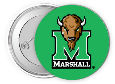 Marshall Thundering Herd Medium 2-Inch Button Pin 4 Pack Officially Licensed Collegiate Product 