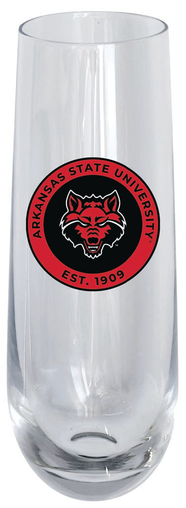 Arkansas State 10oz Stemless Flute Officially Licensed Collegiate Product Single