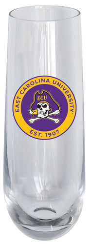 East Carolina Pirates 10oz Stemless Flute Officially Licensed Collegiate Product 4-Pack