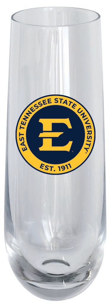 East Tennessee State University 10oz Stemless Flute Officially Licensed Collegiate Product 2-Pack