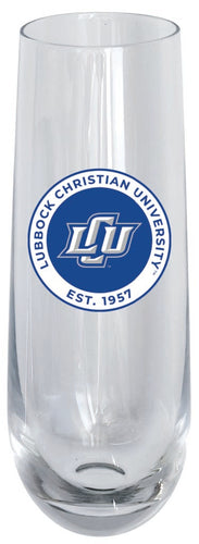 Lubbock Christian University Chaparral 10oz Stemless Flute Officially Licensed Collegiate Product Single