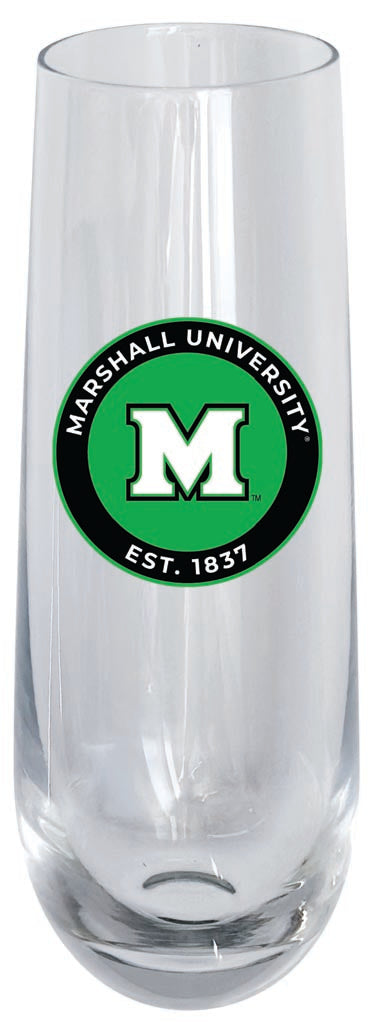 Marshall Thundering Herd 10oz Stemless Flute Officially Licensed Collegiate Product 4-Pack