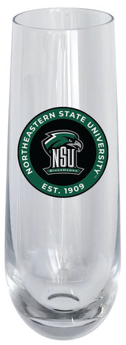 Northeastern State University Riverhawks 10oz Stemless Flute Officially Licensed Collegiate Product Single