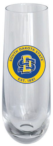 South Dakota State Jackrabbits 10oz Stemless Flute Officially Licensed Collegiate Product 4-Pack