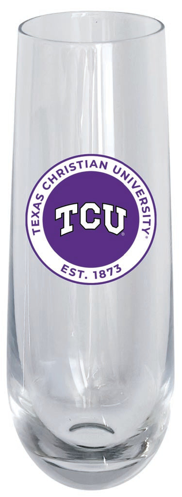 Texas Christian University 10oz Stemless Flute Officially Licensed Collegiate Product Single