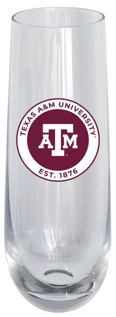 Texas A&M Aggies 10oz Stemless Flute Officially Licensed Collegiate Product Single