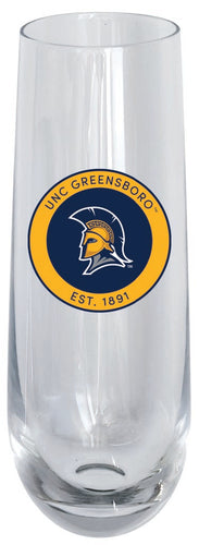 North Carolina Greensboro Spartans 10oz Stemless Flute Officially Licensed Collegiate Product Single