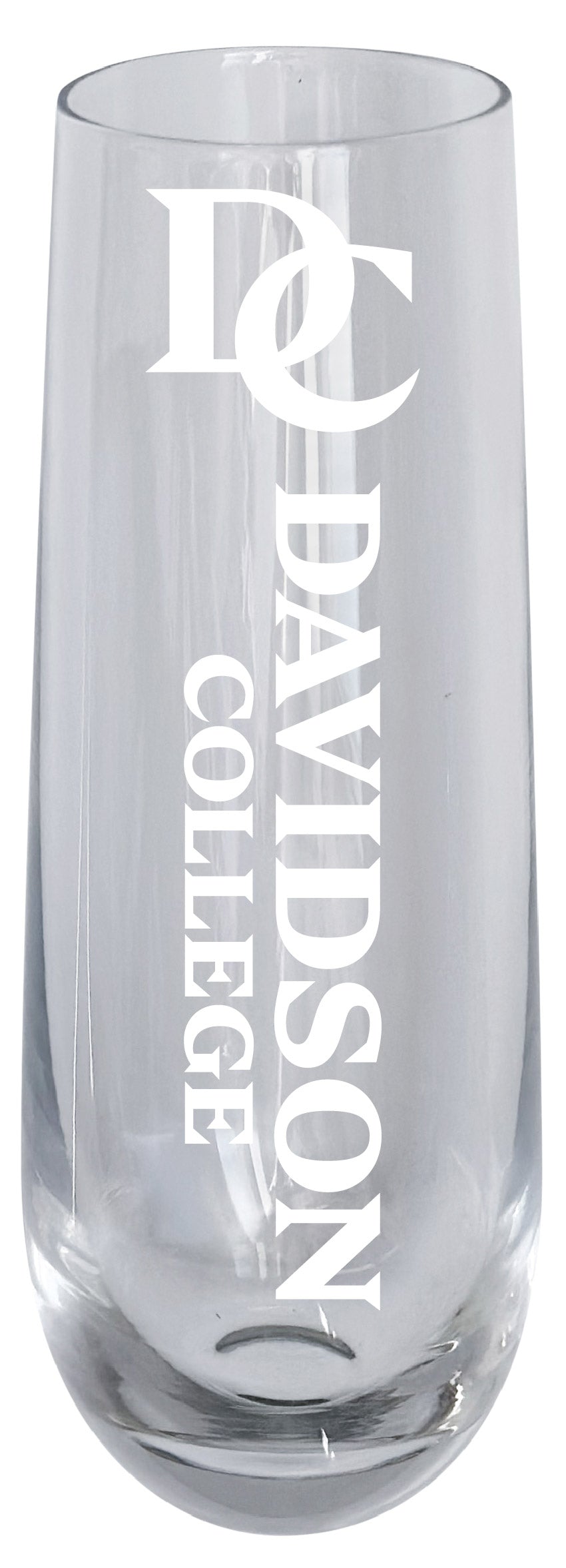 Davidson College 10oz Engraved Champagne Flute Officially Licensed Collegiate Product 4-Pack