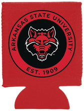 Load image into Gallery viewer, Arkansas State Neoprene Can Hugger Red Officially Licensed Collegiate Product 2-Pack
