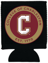 Load image into Gallery viewer, College of Charleston Neoprene Can Hugger Black Officially Licensed Collegiate Product 4-Pack
