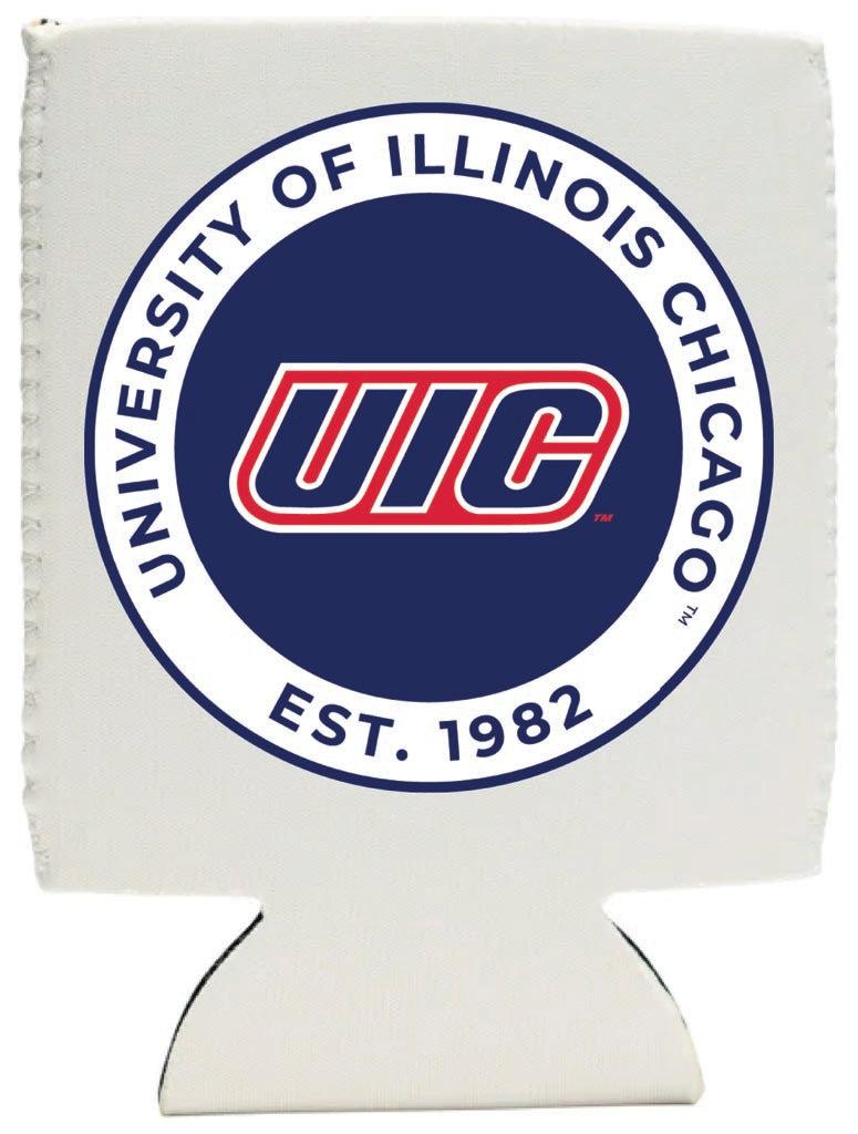 University of Illinois at Chicago Neoprene Can Hugger White Officially Licensed Collegiate Product 2-Pack