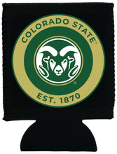 Load image into Gallery viewer, Colorado State Rams Neoprene Can Hugger Black Officially Licensed Collegiate Product 2-Pack
