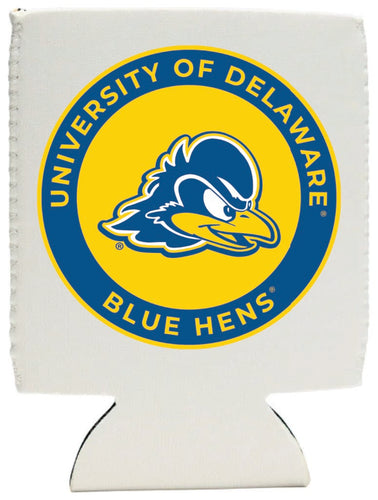 Delaware Blue Hens Neoprene Can Hugger White Officially Licensed Collegiate Product Single