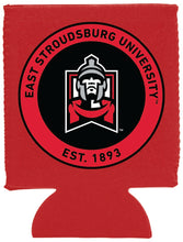 Load image into Gallery viewer, East Stroudsburg University Neoprene Can Hugger Red Officially Licensed Collegiate Product 2-Pack
