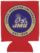 Load image into Gallery viewer, James Madison Dukes Neoprene Can Hugger Red Officially Licensed Collegiate Product Single
