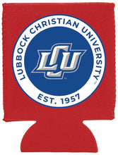 Load image into Gallery viewer, Lubbock Christian University Chaparral Neoprene Can Hugger  Officially Licensed Collegiate Product
