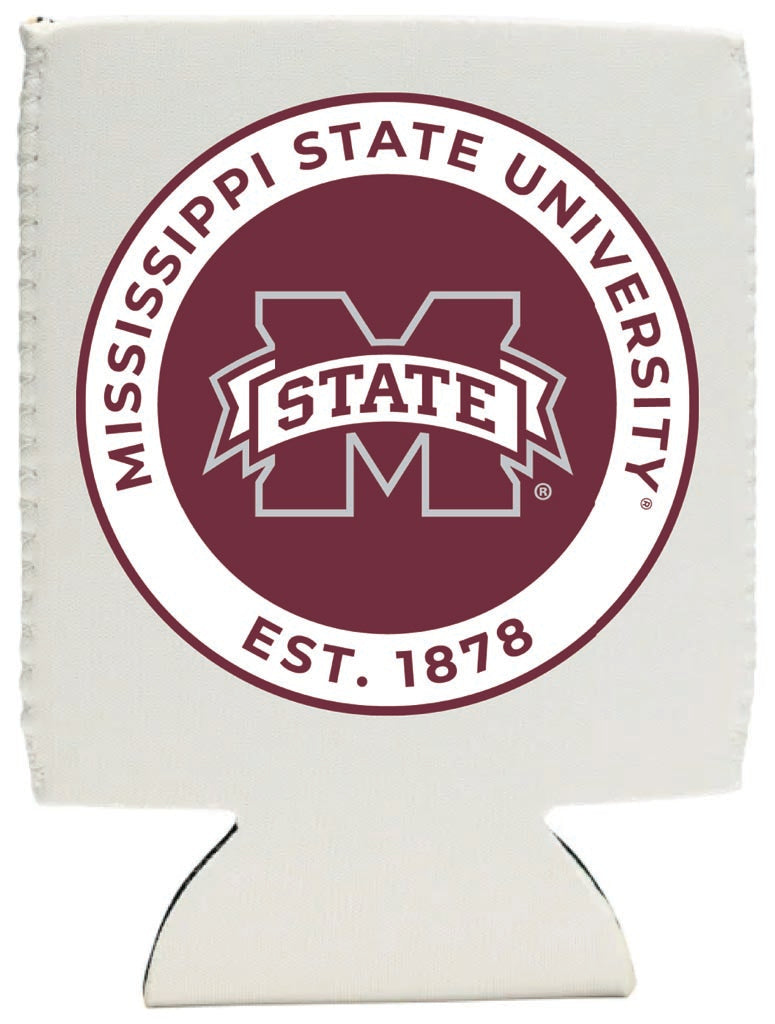 Mississippi State Bulldogs Neoprene Can Hugger White Officially Licensed Collegiate Product Single