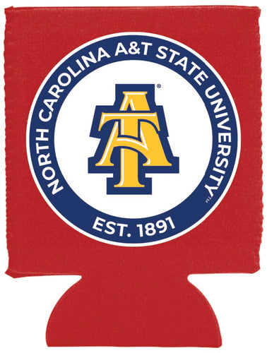 North Carolina A&T State Aggies Neoprene Can Hugger Red Officially Licensed Collegiate Product 2-Pack