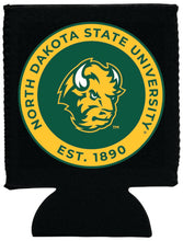 Load image into Gallery viewer, North Dakota State Bison Neoprene Can Hugger Black Officially Licensed Collegiate Product 2-Pack
