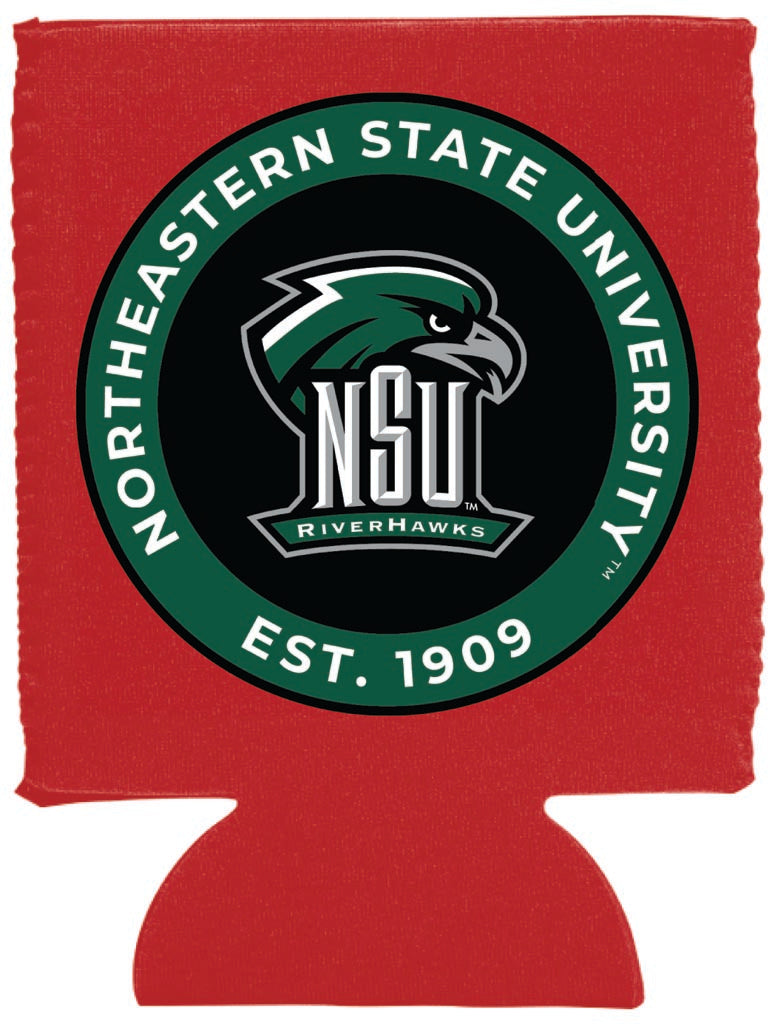 Northeastern State University Riverhawks Neoprene Can Hugger Red Officially Licensed Collegiate Product Single