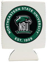 Load image into Gallery viewer, Northeastern State University Riverhawks Neoprene Can Hugger  Officially Licensed Collegiate Product
