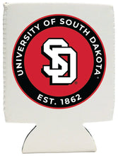 Load image into Gallery viewer, South Dakota Coyotes Neoprene Can Hugger White Officially Licensed Collegiate Product 4-Pack
