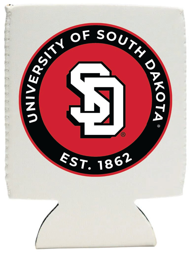 South Dakota Coyotes Neoprene Can Hugger White Officially Licensed Collegiate Product 4-Pack