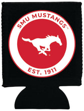 Load image into Gallery viewer, Southern Methodist University Neoprene Can Hugger Black Officially Licensed Collegiate Product 4-Pack
