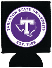 Load image into Gallery viewer, Tarleton State University Neoprene Can Hugger Black Officially Licensed Collegiate Product 4-Pack
