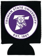 Load image into Gallery viewer, Truman State University Neoprene Can Hugger Black Officially Licensed Collegiate Product 4-Pack
