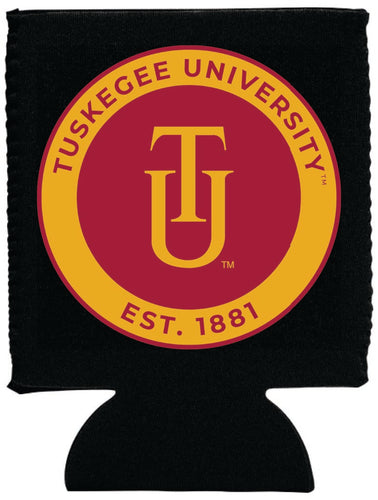 Tuskegee University Neoprene Can Hugger Black Officially Licensed Collegiate Product 2-Pack