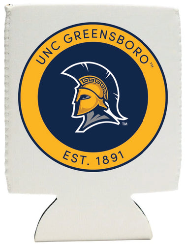 North Carolina Greensboro Spartans Neoprene Can Hugger White Officially Licensed Collegiate Product 2-Pack