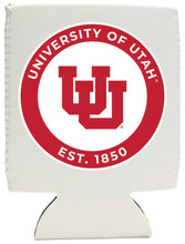 Load image into Gallery viewer, Utah Utes Neoprene Can Hugger White Officially Licensed Collegiate Product 4-Pack
