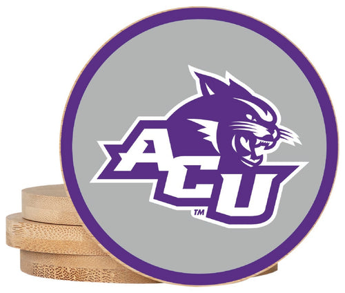 Abilene Christian University Coaster Wooden 3.5 x 3.5-Inch 4 Pack Officially Licensed Collegiate Product 