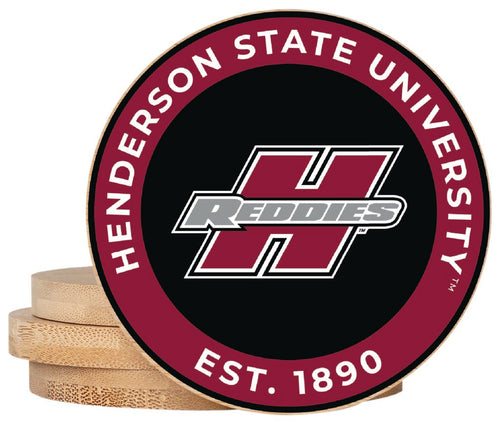 Henderson State Reddies Coaster Wooden 3.5 x 3.5-Inch 4 Pack Officially Licensed Collegiate Product 