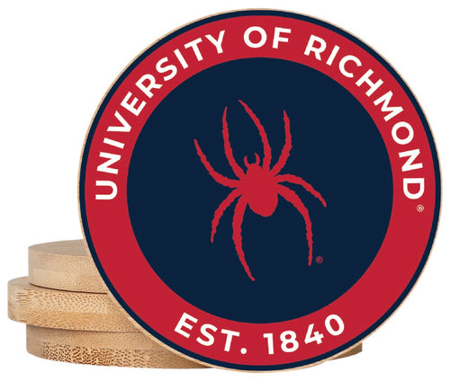 Richmond Spiders Coaster Wooden 3.5 x 3.5-Inch 4 Pack Officially Licensed Collegiate Product 