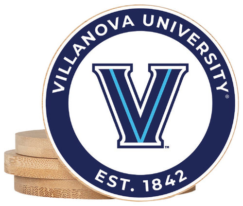 Villanova Wildcats Coaster Wooden 3.5 x 3.5-Inch 4 Pack Officially Licensed Collegiate Product 