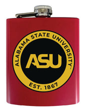 Load image into Gallery viewer, Alabama State University 7 oz Steel Flask Matte Finish Officially Licensed Collegiate Product
