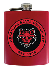 Load image into Gallery viewer, Arkansas State 7 oz Steel Flask Matte Finish Officially Licensed Collegiate Product
