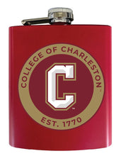 Load image into Gallery viewer, College of Charleston 7 oz Steel Flask Matte Finish Red Officially Licensed Collegiate Product 4-Pack
