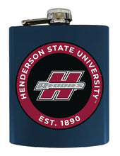 Load image into Gallery viewer, Henderson State Reddies 7 oz Steel Flask Matte Finish Officially Licensed Collegiate Product
